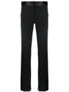 Stella Mccartney Satin-waistband Detail Trousers In Black