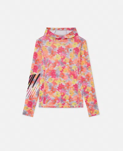 Stella Mccartney Truecasuals Hooded Jacket In Active Gold/real Pink/clear Onix