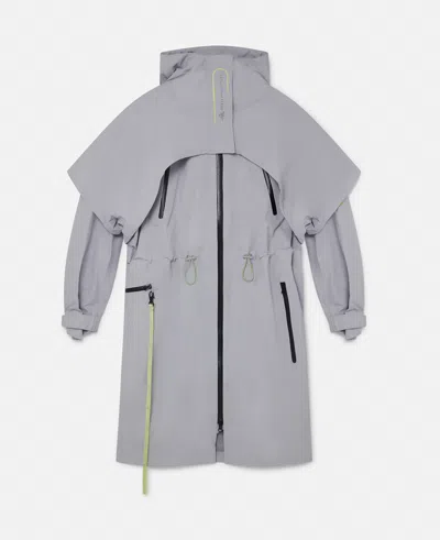 Stella Mccartney Truecasuals Long Parka Coat In Glory Gray