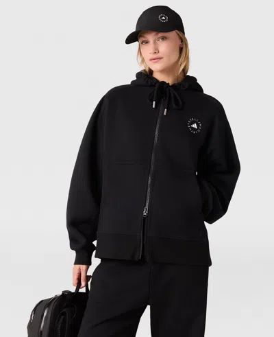 Stella Mccartney Truelife Full Zip Hoodie In Black