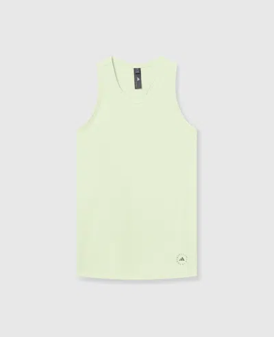 Stella Mccartney Truelife Logo Tank Top In Halo Green