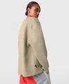 Stella Mccartney Truelife Oversized Sweatshirt In Desert Sand Beige