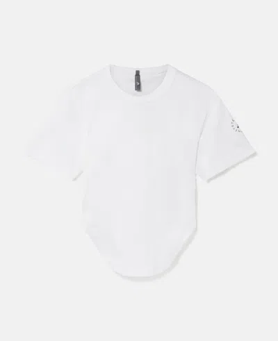 Stella Mccartney Truelife Sportswear Curved Hem T-shirt In White