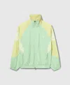 Stella Mccartney Truelife Woven Track Jacket In Glow Green/halo Green Gold