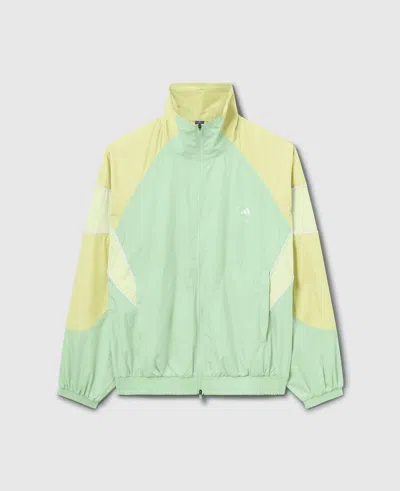 Stella Mccartney Truelife Woven Track Jacket In Glow Green/halo Green Gold