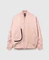 Stella Mccartney Truenature Bomber Jacket In Vapor Pink