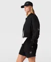 Stella Mccartney Truenature Cropped Bomber In Black