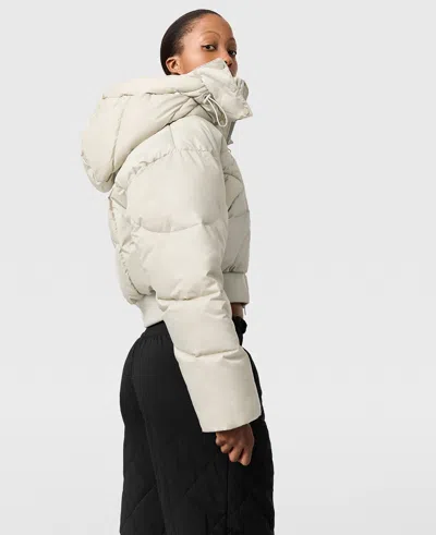 Stella Mccartney Truenature Cropped Padded Jacket In Animal Print