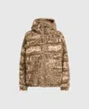 Stella Mccartney Truenature Full-zip Graphic Print Fleece In Brown