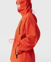 Stella Mccartney Truenature Hooded Rain Jacket In Active Red