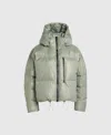 Stella Mccartney Truenature Short Padded Hooded Jacket In Green