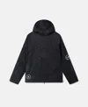 Stella Mccartney Truepace Hooded Running Jacket In Black/black