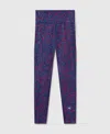 Stella Mccartney Truepurpose Optime Training Leggings In Active Red/bahia Blue/navy