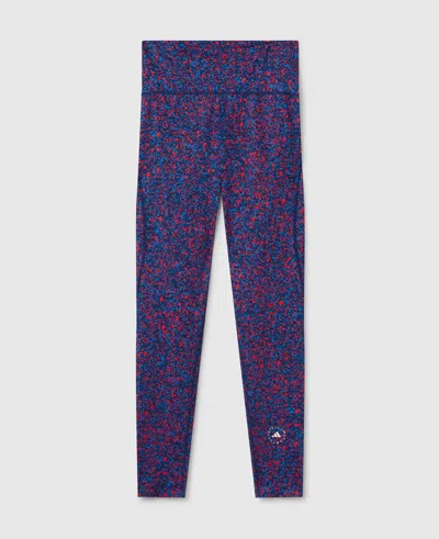 Stella Mccartney Truepurpose Optime Training Leggings In Active Red/bahia Blue/navy