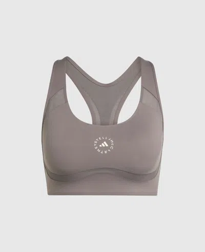 Stella Mccartney Truepurpose Power Impact Training Bra In Gray
