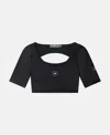 STELLA MCCARTNEY TRUEPURPOSE SCOOP NECK CROP TOP