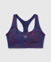 Stella Mccartney Truepurpose Training Bra In Bahia Blue/active Red/navy