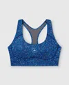 Stella Mccartney Truepurpose Training Bra In Bahia Blue/dove Gray/navy