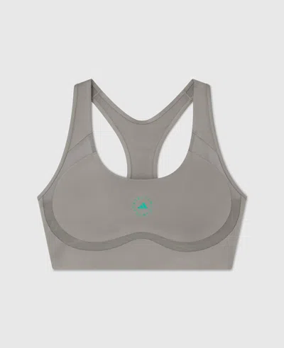 Stella Mccartney Truepurpose Training Bra In Deep Dove Gray