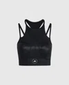 Stella Mccartney Truepurpose Training Micro Dot Bra In Black