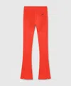 Stella Mccartney Truestrength Split-cuff Yoga Pants In Active Red