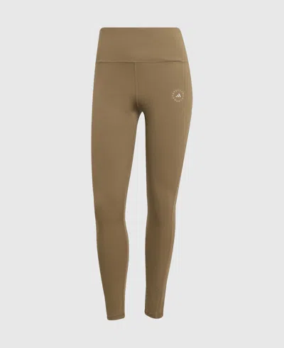Stella Mccartney Truestrength Yoga 7/8 Leggings In Brown