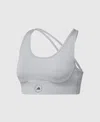 Stella Mccartney Truestrength Yoga Bra In Gray