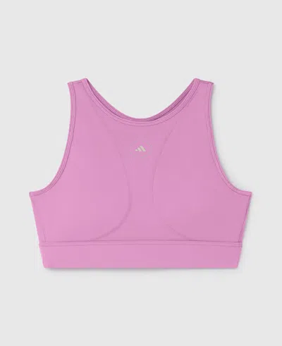 Stella Mccartney Truestrength Yoga Crop Top In Semi-pulse Lilac