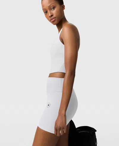 Stella Mccartney Truestrength Yoga Shorts In White