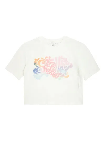 Stella Mccartney Kids' Print-graphic T-shirt In White
