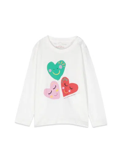 Stella Mccartney T-shirt ml Hearts In White