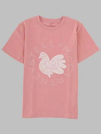 Stella Mccartney Stella Mc Cartney T Shirt Con Stampa Grafica In Pink