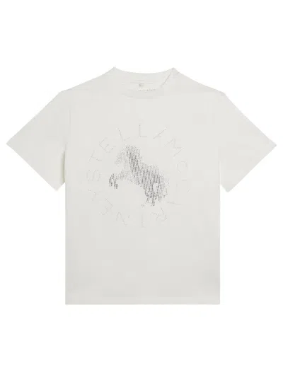 Stella Mccartney T-shirt  Kids Con Grafica Cavallo In Brown