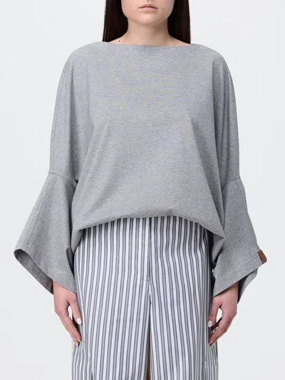 Stella Mccartney Logo Sweatshirt In Gray