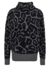 Stella Mccartney Turtle-neck Sweater Sweaters And Cardigans Gray In Animal Print