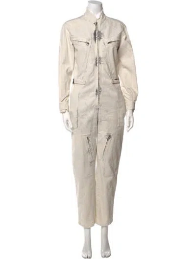 Pre-owned Stella Mccartney Turtleneck Jumpsuit In Neutral