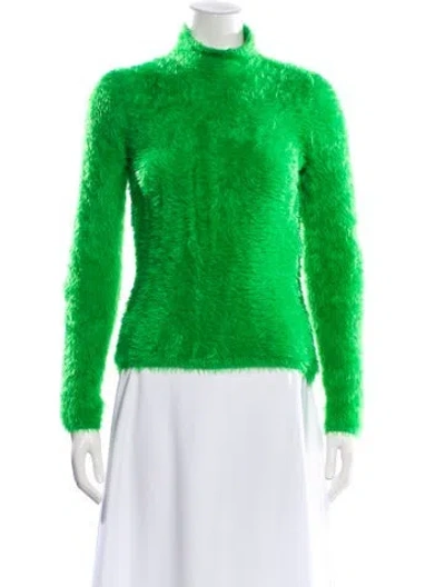 Pre-owned Stella Mccartney Turtleneck Sweater In Green
