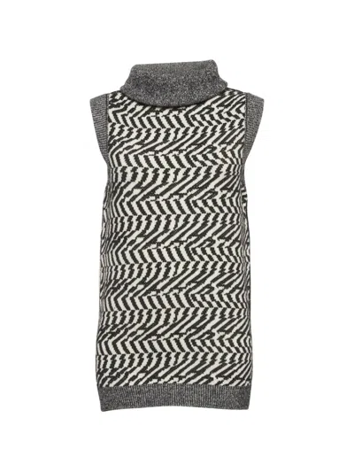 Pre-owned Stella Mccartney Turtleneck Vest In Black