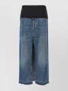 Stella Mccartney Tuxedo Band Skirt With Slit And Pockets
