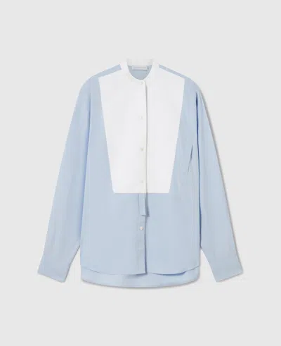 Stella Mccartney Long-sleeve Button-fastening Shirt In Blue