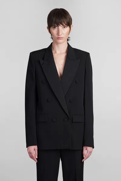 Stella Mccartney Tuxedo Double-breasted Blazer In Black