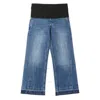 Stella Mccartney Tuxedo-embellished Wide-leg Jeans In Blue