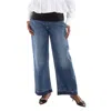 Stella Mccartney Tuxedo-inspired Denim Jeans In Blue
