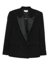 Stella Mccartney Double-breasted Blazer In Black
