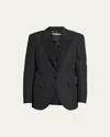 Stella Mccartney Tuxedo Jacket With Hotfix Lapel In Black