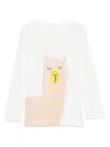 Stella Mccartney Kids Alpaca Doodle Print Long-sleeve T-shirt In White
