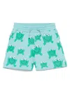 Stella Mccartney Illustration-print Shorts In Blue