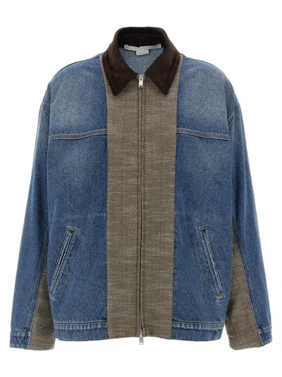 STELLA MCCARTNEY STELLA MCCARTNEY TWEED PANELLED DENIM JACKET