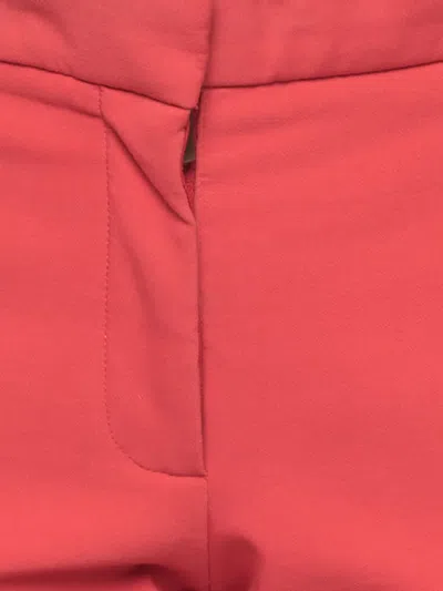 Pre-owned Stella Mccartney Twill Straight-fit Trousers In Red