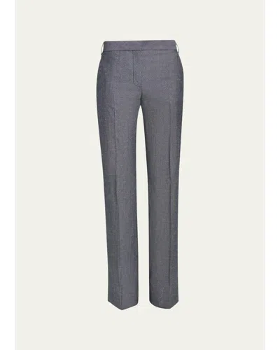 Stella Mccartney Twill Straight-leg Pants In Grey